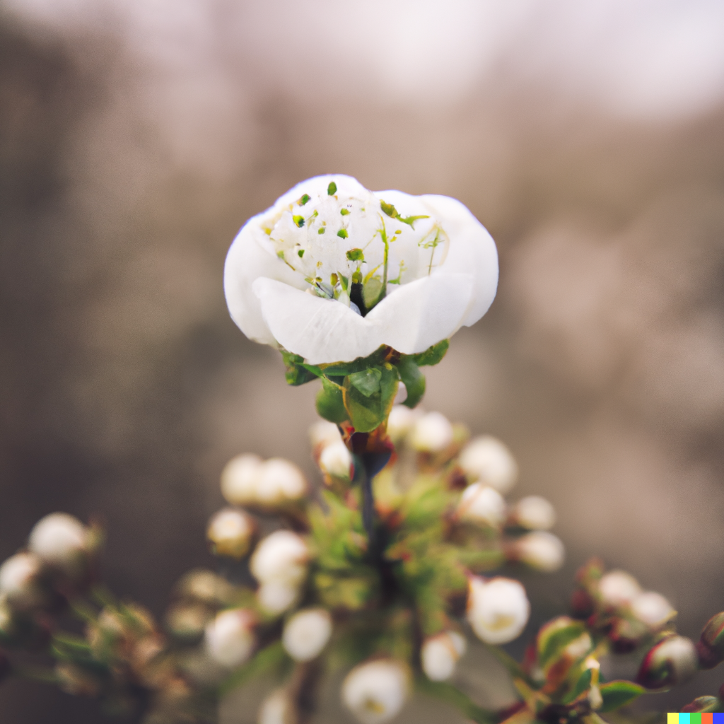 Prompt: A photo taken of a flower from the top (note: I used a picture of a flower from Unsplash as a root image)